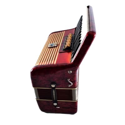 Rare Vintage German Made Top Piano Accordion Weltmeister Gigantilli I - 80 bass + Original Hard Case & Shoulder Straps image 6