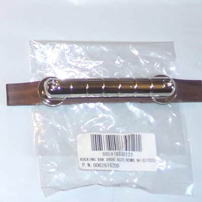 Gretsch® Rocking Bar Nickel Guitar Bridge W/Rosewood Base~0062616200~16" Radius~Brand New image 2