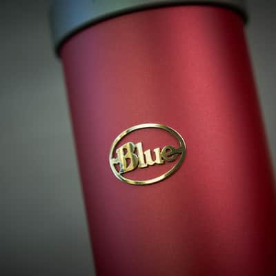Rare Vintage Blue Bottle Tube Condenser Microphone (Serviced) Red Vocal Edition image 7