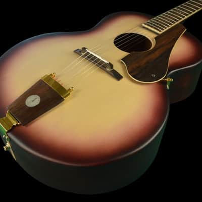 Round hole acoustic luthiery archtop guitar Manouche Gypsy image 5