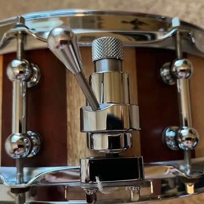 MINT - Nowak Drums (AUST) 14x5 Jarrah/BlackButt block/stave snare, Canopus wires, Free extras image 2
