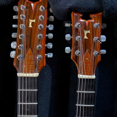 Ribbecke Double Neck 6 and 12 String Rock’n Electric Guitar  1981 Natural image 9