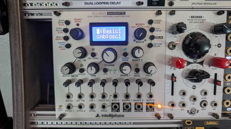Intellijel Cylonix Shapeshifter Dual Wavetable VCO Eurorack Synth Module 2015 - Present - Silver image 1
