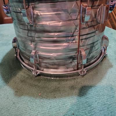 Ludwig 14"(Diameter)x10"(Depth) Tom 1970's - Sky Blue Pearl image 3