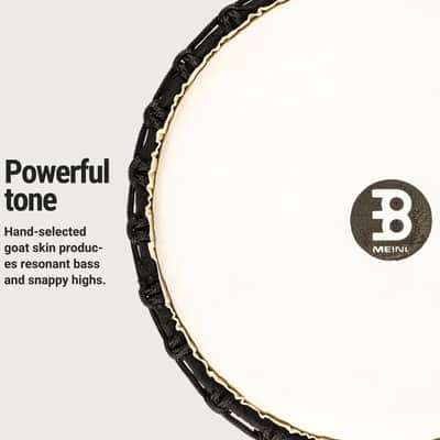 Meinl Percussion PROADJ4-M Pro 10" Mahogany Rope Tuned Djembe, Hand Selected Goat Skin Head (VIDEO) image 4