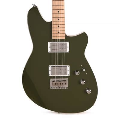 Reverend Descent Baritone Electric Guitar Army Green image 2