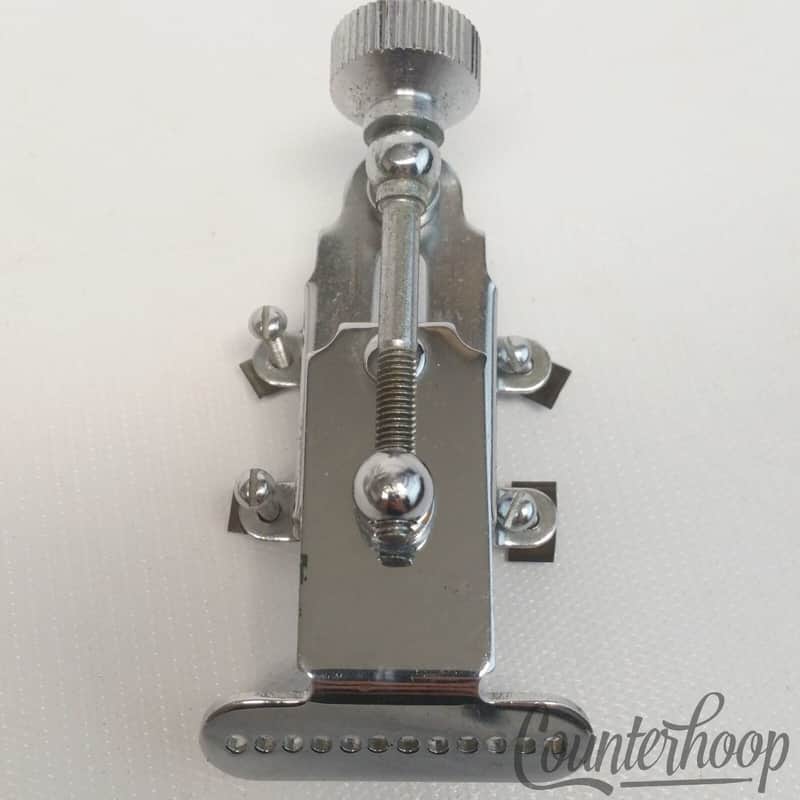 *Gretsch Renown Snare Drum Strainer Vintage 60s Chrome Marching USA Round Badge* image 1