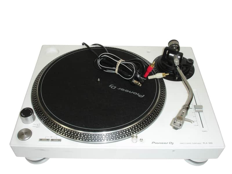 Pioneer PLX-500 Direct Drive Turntable, White image 1