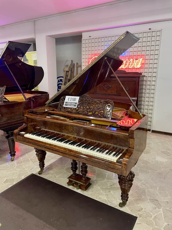 Immagine HAAKE HANNOVER PIANOFORTE CODINO RADICA DI NOCE - 1