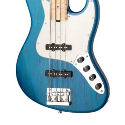 Sadowsky MetroLine 21-Fret Vintage J/J Bass-Swamp Ash Body-4 String-Ocean Blue Transparent Satin image 4