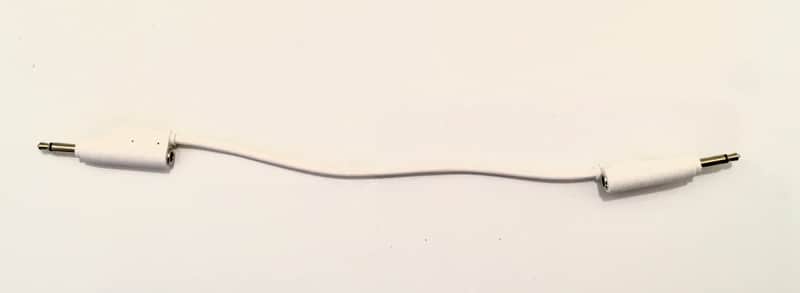 Stacking skin patch cable for Eurorack White 60cm image 1