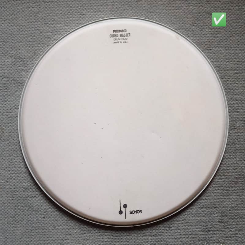 Sonor Rare, Collectable Sonor - Remo drum head 13" 70s - Vintage white coated image 1