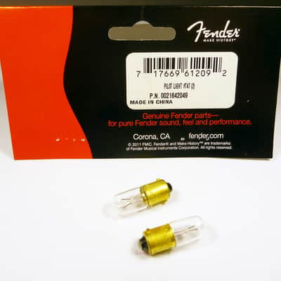 Genuine Fender T47 Replacement Amplifier/Amp Pilot Light Bulbs, Set of 2 image 1