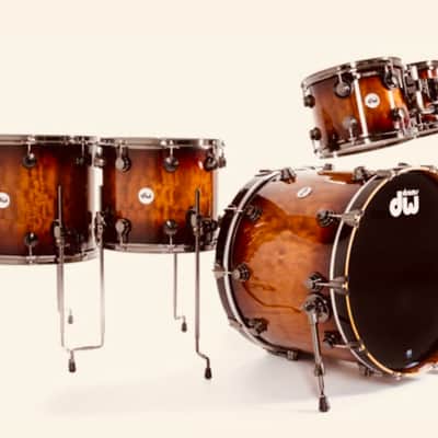 DW Collector‘s Exotic Quilted Sapeli SSC Standard Drum Kit 2021 image 22
