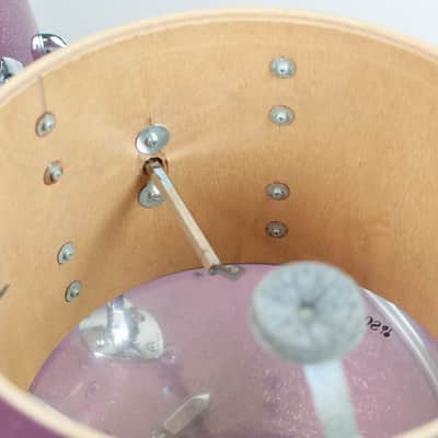 1970s Tempro Pro Lavender Sparkle Drum Kit image 14
