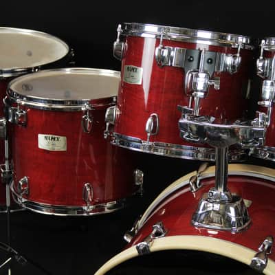 Mapex M Birch Drum Kit 22 10 12 14 16+ 14 Snare Transparent Cherry image 2