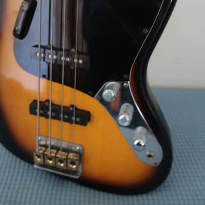 Vintage 1970s Hondo Deluxe Series 840 Top Of The Line Series Jazz Bass Big MIK Korea Sunburst Retro Relic Hi Quality Big Chunky U Neck 10 Pound Bass! Teisco Cort image 5
