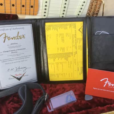 Fender Custom Shop limited edition 57 Vintage Custom Stratocaster,Mary Kay blonde,ash body,100% original,1 owner,COA,all papers,tweed case image 10