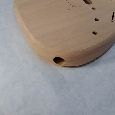 Unfinished Alder SSS Hardtail guitar body - fits Fender Strat Stratocaster necks J2395 image 3