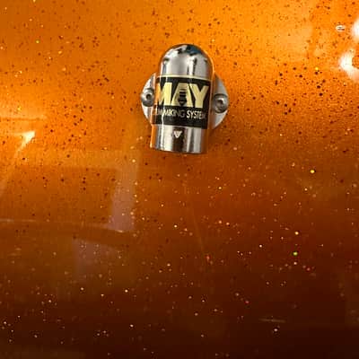 DW Collector’s Series Custom 2001 - Tangerine Halo Flake with Hardware and Hard Shell Cases image 18