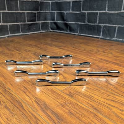 Pearl 10" Tom Long Lugs (Set of 6) – Chrome – 1 1/2" Hole Spacing – OEM Pearl Replacement Hardware image 1