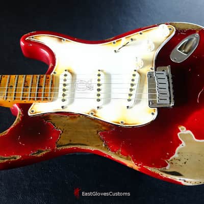 Fender Stratocaster Wild Red Cherry 40th Anniversary Aged Relic Made in USA image 5