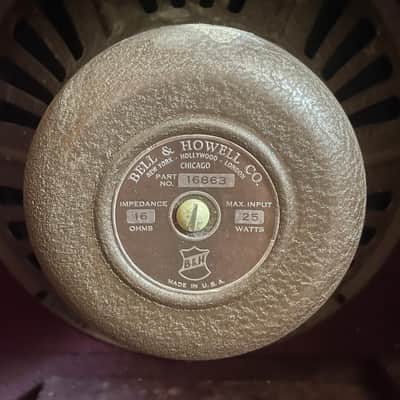 Vintage Bell & Howell Filmosound 1x12” Cab - 25W @ 16 Ohm AlNiCo Jensen Speaker - 1940’s/1950’s Made In USA image 8