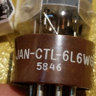 Perfect match Tung-Sol Pair (2) 5881 tNOS AT1000 TESTED Vacuum Tubes Brown Base 6L6WGB rugged 6L6 Beam Power Tetrode 1954-1963 image 16