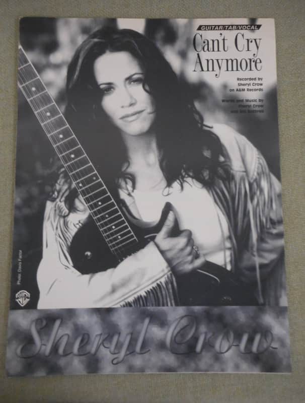 Warner Bros. Sheryl Crow "Can't Cry Anymore" Sheet Music 1995 image 1
