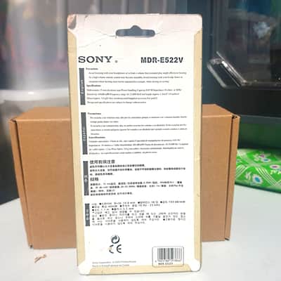 Vintage Sony MDR-E522V Stereo Headphones with Volume Control - New Open Box image 2