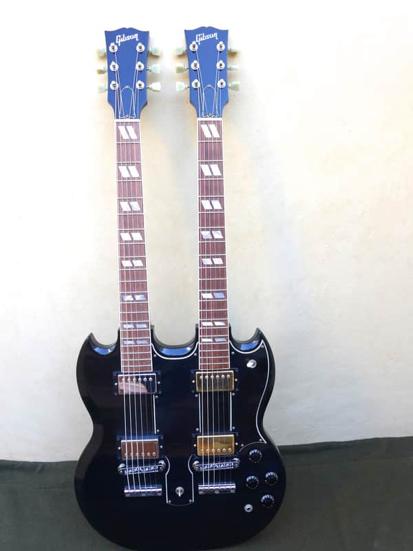 From the personal collection of Ben Harper: Gibson Custom Double Neck 6/6 1999 - Black image 1