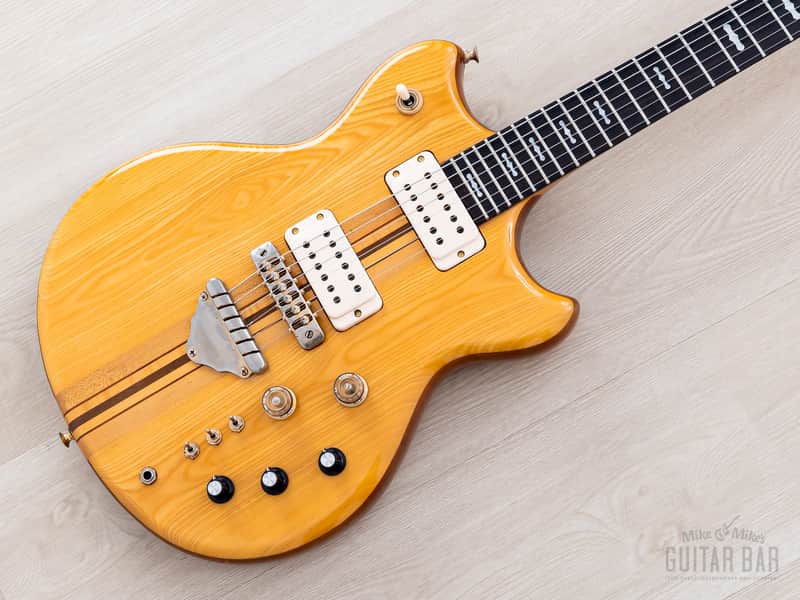 1977 Greco GO1200 Speed Way Vintage Neck Through Guitar Natural w/ Case, Japan Fujigen image 1