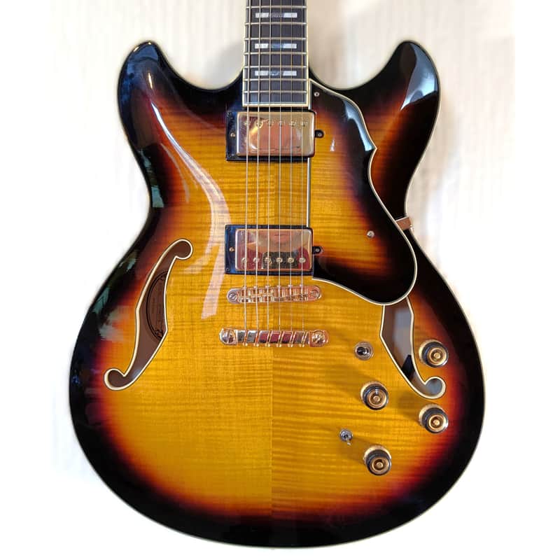 Ibanez AS153-AYS VIDEO DEMO Artstar Semi-Hollow Sunburst 2015 Hard Case Super 58s image 1