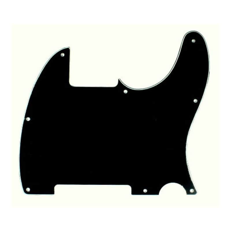 Replacement Tele Esquire Style Guitar pickguard ,3ply Black image 1