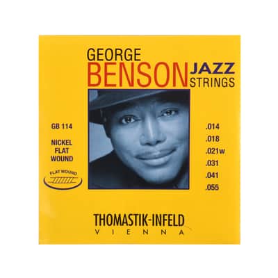 Thomastik GB114 George Benson Custom Heavy Flatwound Jazz Guitar Strings image 1