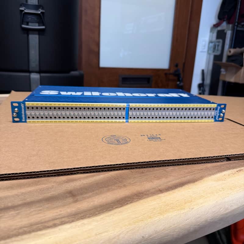 Switchcraft 9625 96-Point TT-DB25 Patchbay Includes Mogami Cables! image 1