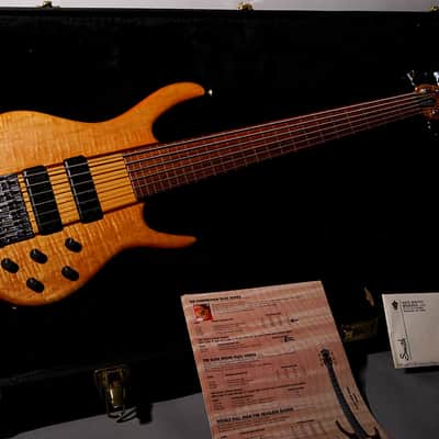 Ken Smith CR6G Fretless 1996 Figured Maple image 13