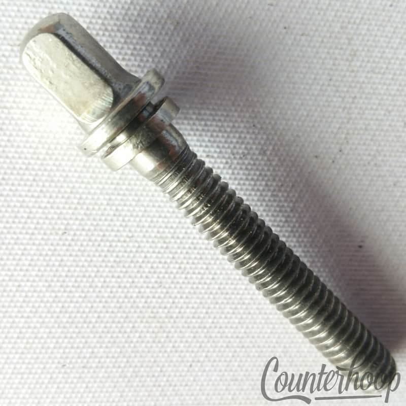 Leedy 1 1/2" Tension T-Rod Nickel Plating Snare/Tom Drum Standard Size Threading image 1