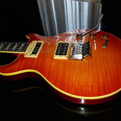 Hamer studio custom USA Sunburst Flamed Top  * Bound And Crown* Extremely RARE Version With Floyd rose image 5