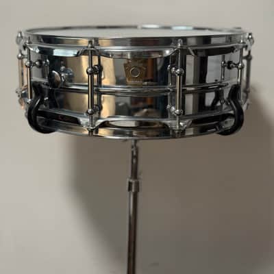 Ludwig LB400BT Brass Edition Supraphonic 5x14" 10-Lug Snare Drum with Tube Lugs 1998 - 2019 - Chrome-Plated image 2