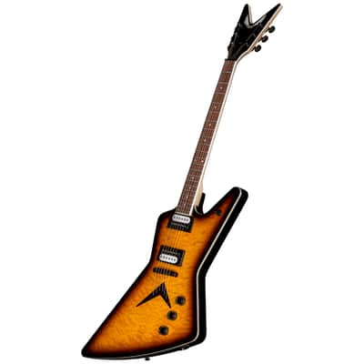 DEAN ZX Quilt Maple electric GUITAR Trans Brazilia - Bolt-on - NEW w/ Tuner + Strap image 4