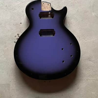 Single Cut Purple Burst Guitar Basswood Body image 1