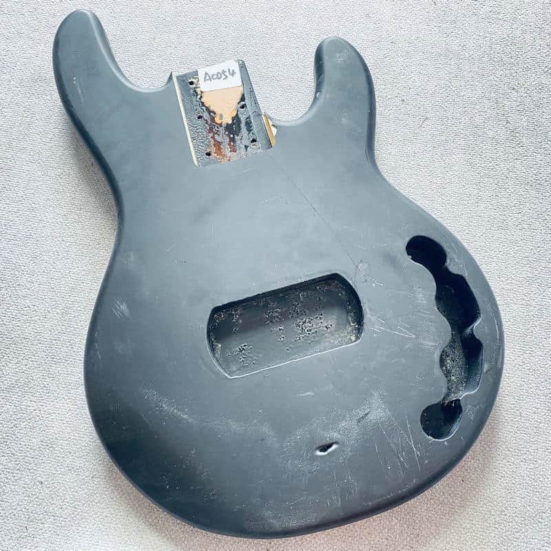 Black Basswood StingRay Style Bass Body image 1