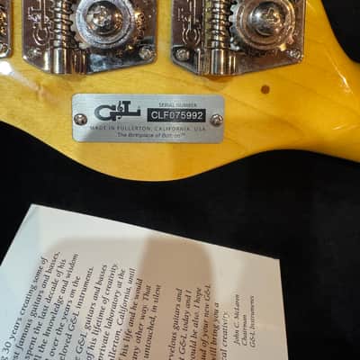 G&L ASAT Bass 2016 - Butterscotch Blonde image 3