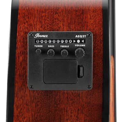 IBANEZ AEGB24E-BKH Elektro-Akustik-Bass 4-String black high gloss image 5