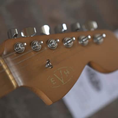 EVH Striped Series ’78 Eruption - White with Black Stripes Relic image 7