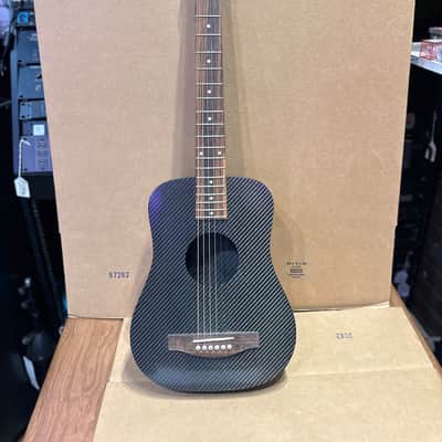 KLOS Carbon Fiber Travel Acoustic Guitar w/ Padded Case – Black – Used image 16