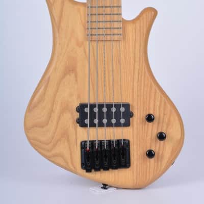 Dean Sledgehammer 5 string bass 2000's Natural Ash image 2