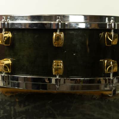 Yamaha 5.5x14 Maple Custom Ebony Lacquer Snare Drum image 7