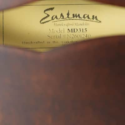 Eastman MD315 F-Style Hand-Carved Mandolin #1240 image 3